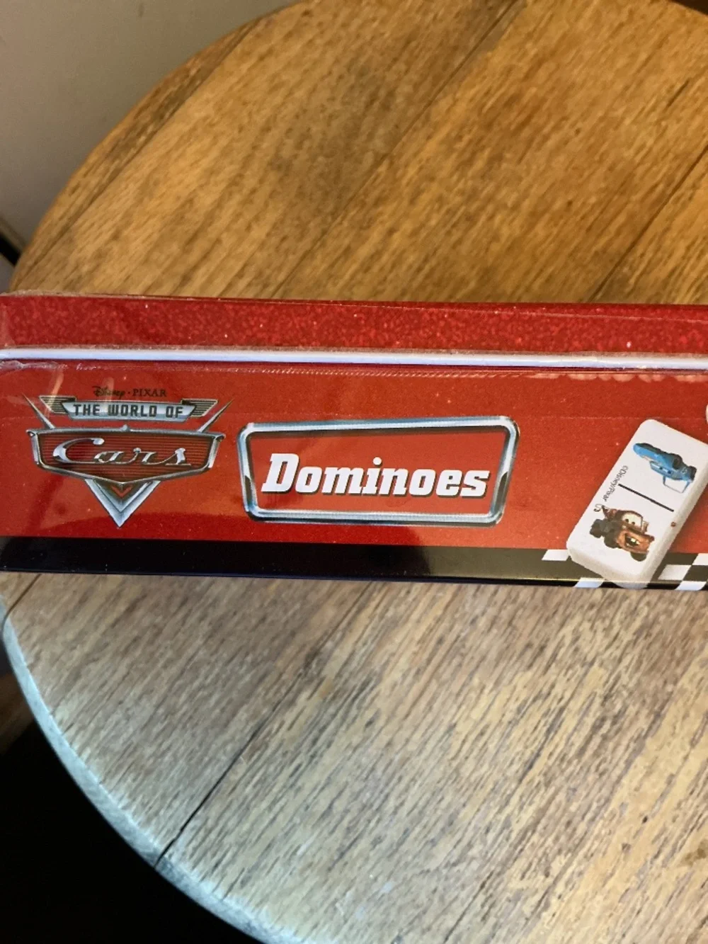 Brand New Vintage Children's Disney Pixar World Of Cars Tin Boxed Dominoes Set